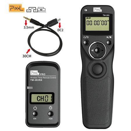 Pixel TW-283 Wireless Timer Remote Control for Canon, Nikon, Sony Cameras TW283-DC2