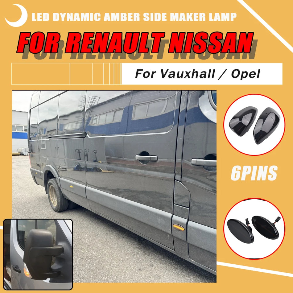 LED-dynaamiset kääntövalot Renault Master MK3 Opel Movano NV400