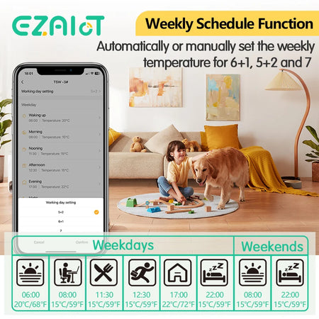 Tuya WiFi Wireless Thermostat For Boiler &ndash; Works With Alexa