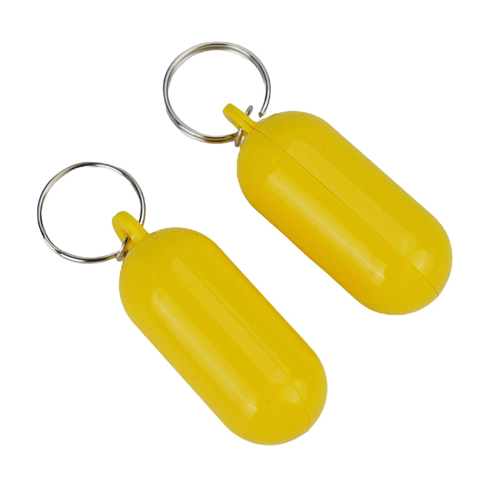 2Pcs Boat Kayak Floating Keyring Buoyant Key Ring Float Keychain Boat Accessory For Boating Fishing Kayaking Rafting Surfing