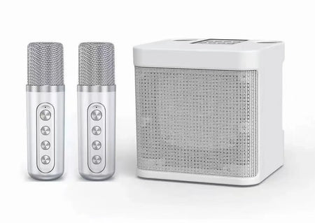 KD203 Karaoke Machine &ndash; Voice Change and Dual Microphones KD203 White