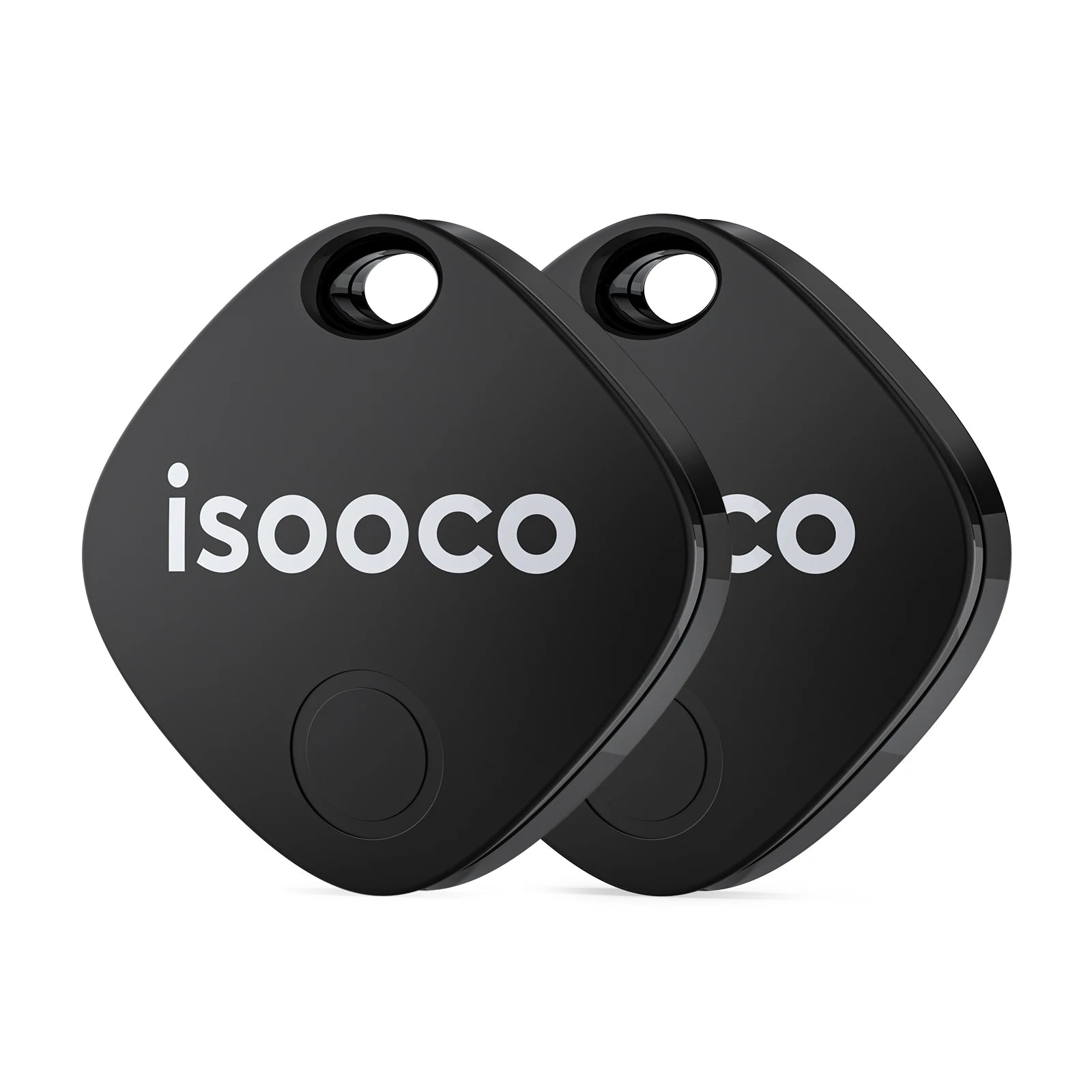 isooco Mini Bluetooth Tracker - Smart Keychain Locator for iOS iOS version-2Pcs