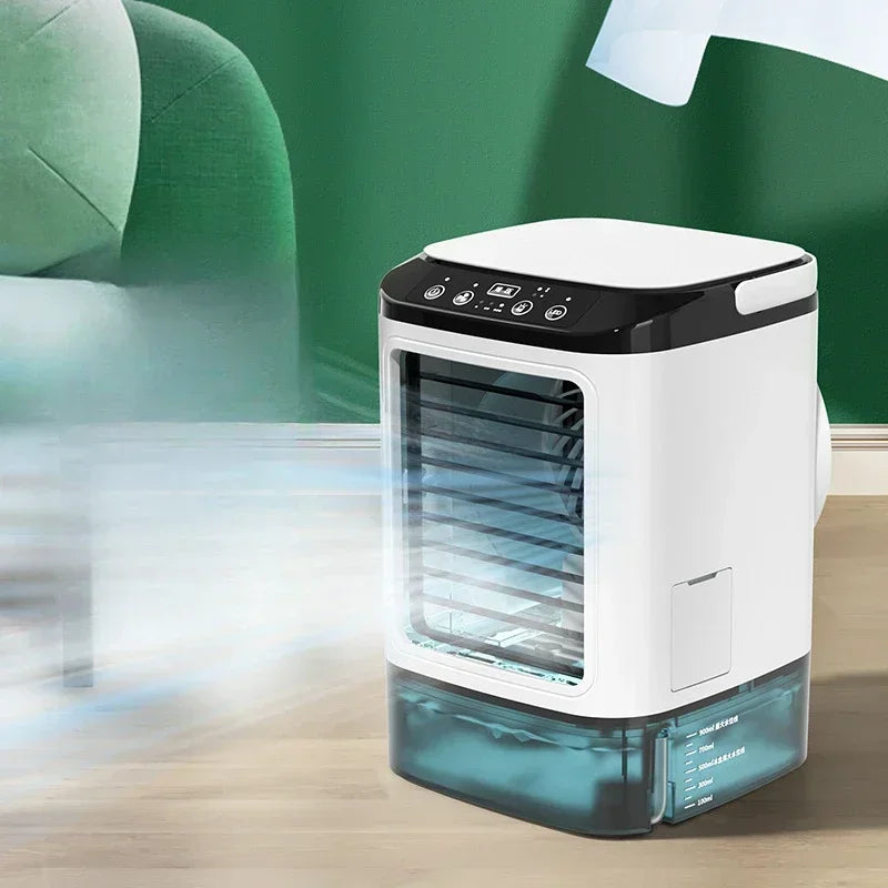 Portable Air Conditioner Fan with Ultrasonic Atomization, 3-Speed, Quiet Night Light With atomization