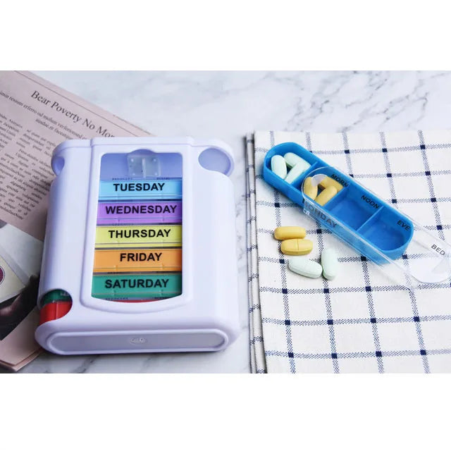 Portable 7 Days 21 Grids Pill Box &ndash; Large Capacity Case WH-CL