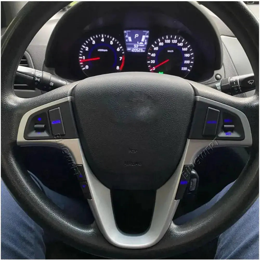 Steering Wheel Remote Control Button For Hyundai VERNA SOLARIS 2010-2015 Multi-function Handsfree Bluetooth Connect Audio Switch by InterCyprus Trading Ltd
