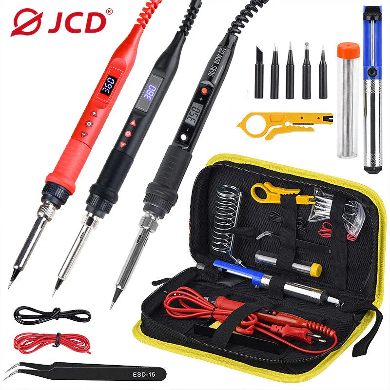JCD 908U Soldering Iron Kit 80W LCD &ndash; Adjustable Temperature