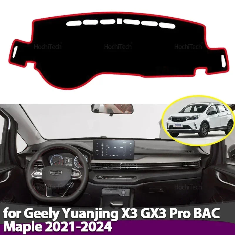 Liukumaton kojelaudankansi Geely Yuanjing X3 GX3 Pro BAC Vaahtera