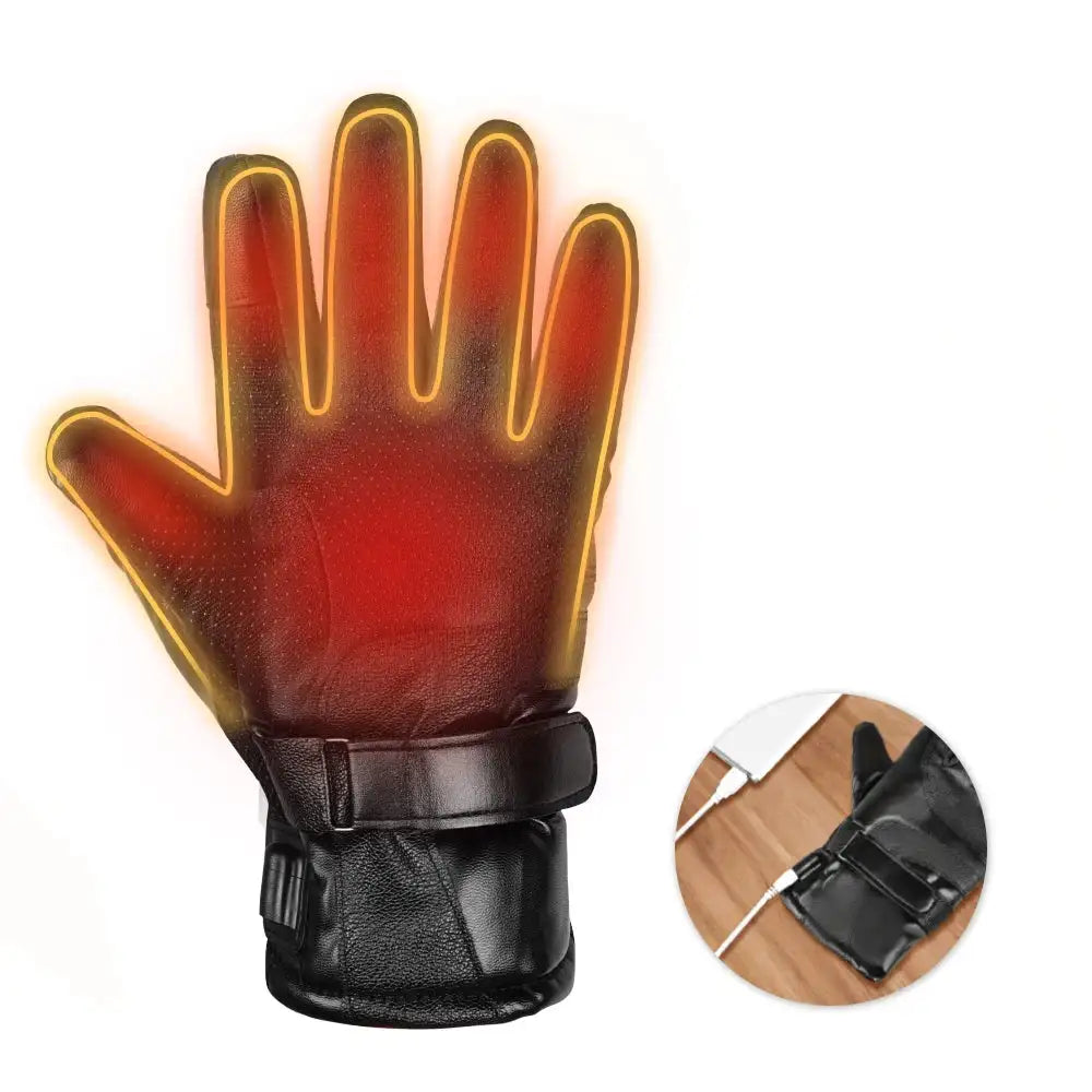 Windproof Winter Heated Mitten for Outdoor Skiing Camping