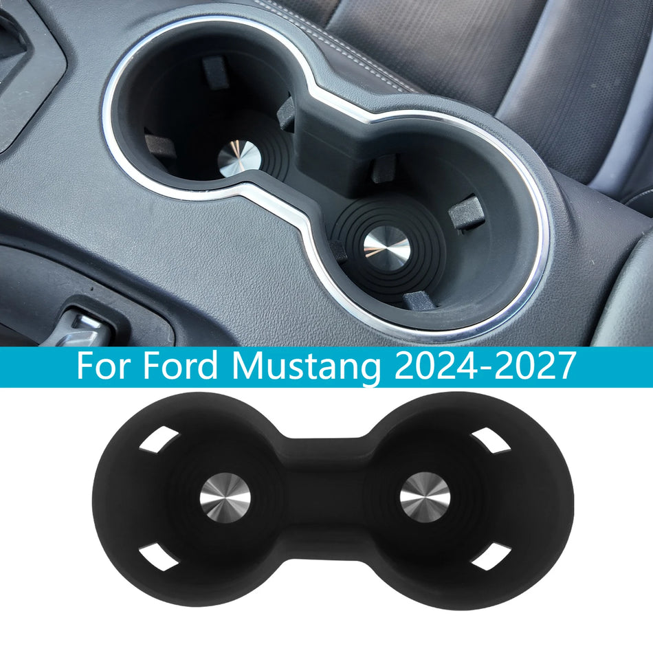 Silikonowa antypoślizgowa mata na kubek do konsoli centralnej Ford Mustang 2024-2027