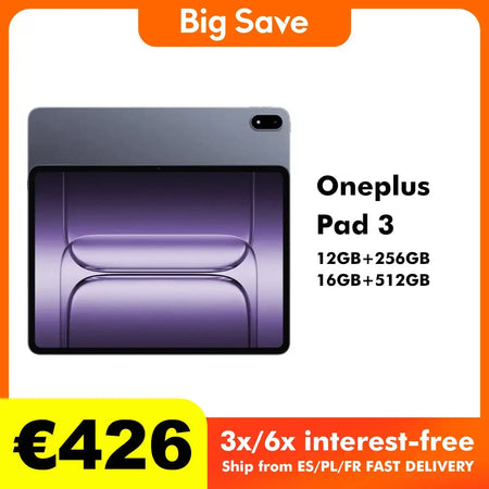 OnePlus Pad 3 13.2 Inch WiFi Tablet &ndash; Ultra Slim Design