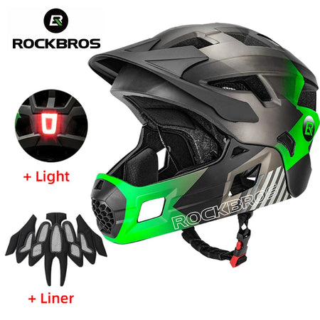 ROCKBROS Kids Detachable Full Face Helmet for Cycling and Skating