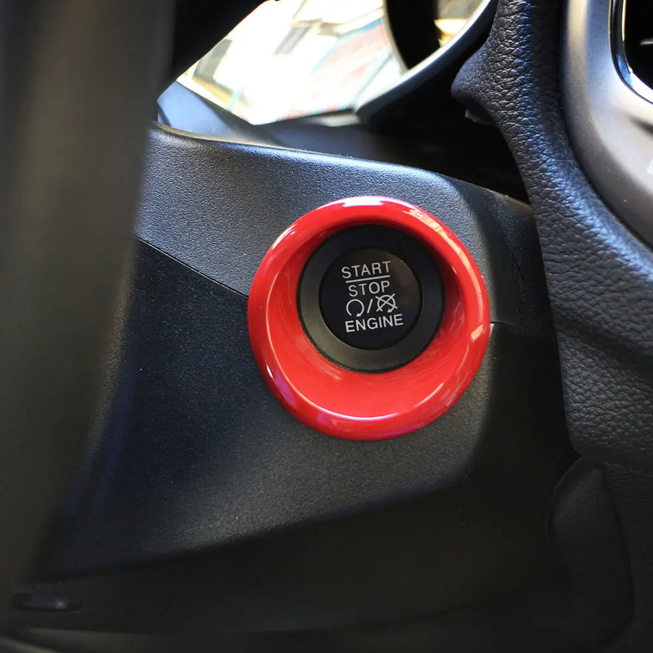 Декоративен пръстен за ключалка, ABS, за Jeep Compass и Renegade, включено лепило