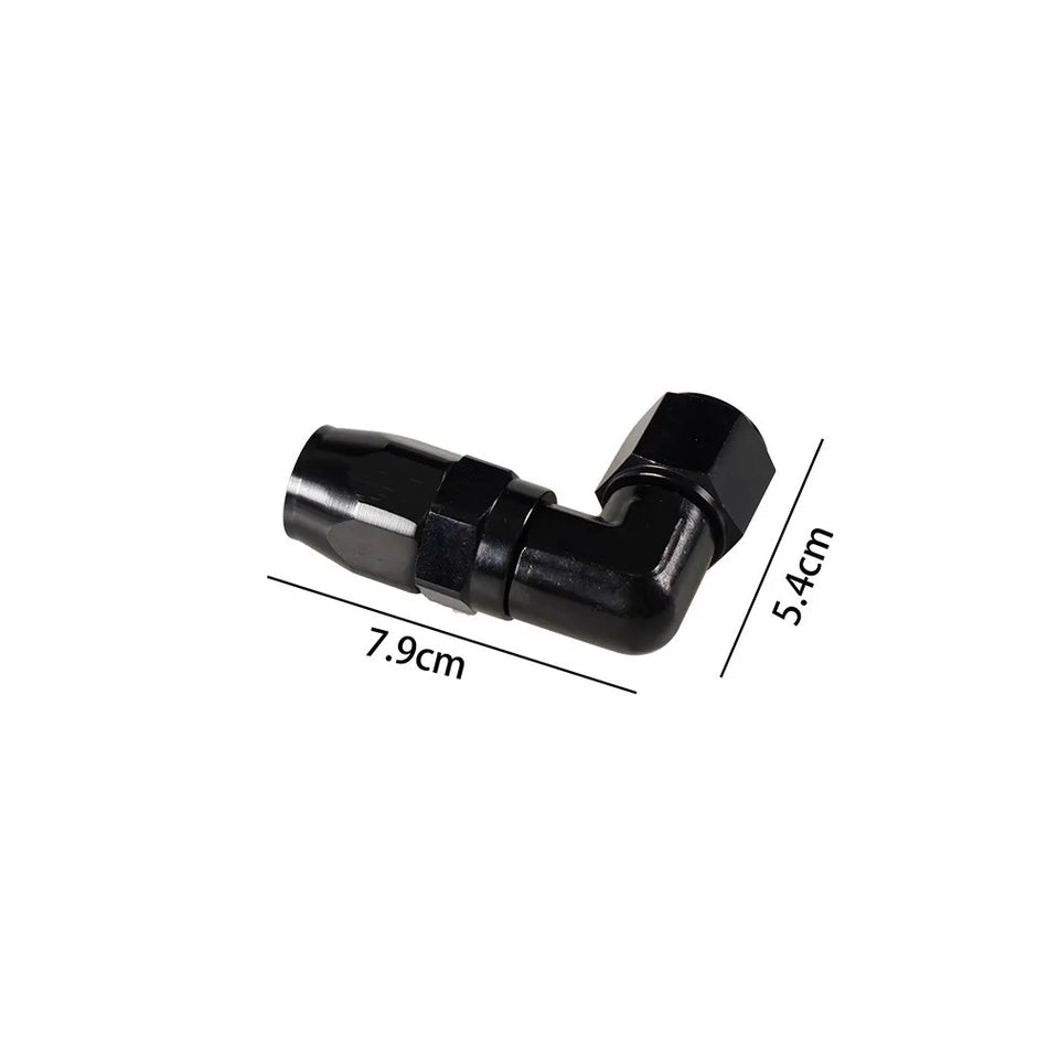 Raccord de ligne de carburant en aluminium AN10 à 90 degrés avec embout pivotant NPT