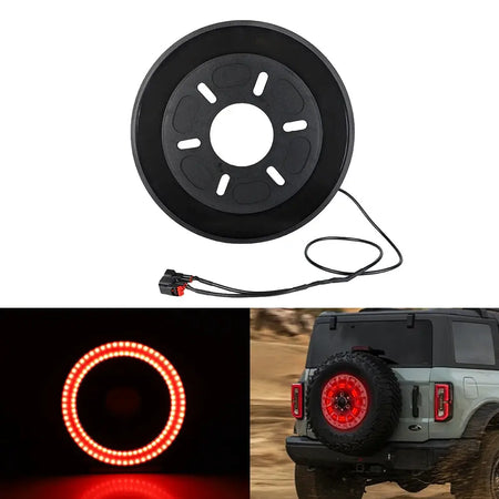 3rd Brake Light LED Tire Wheel Third Brake Light for Ford Bronco 2021 2022 2023 -Present 2 Door or 4 Door by InterCyprus Trading Ltd