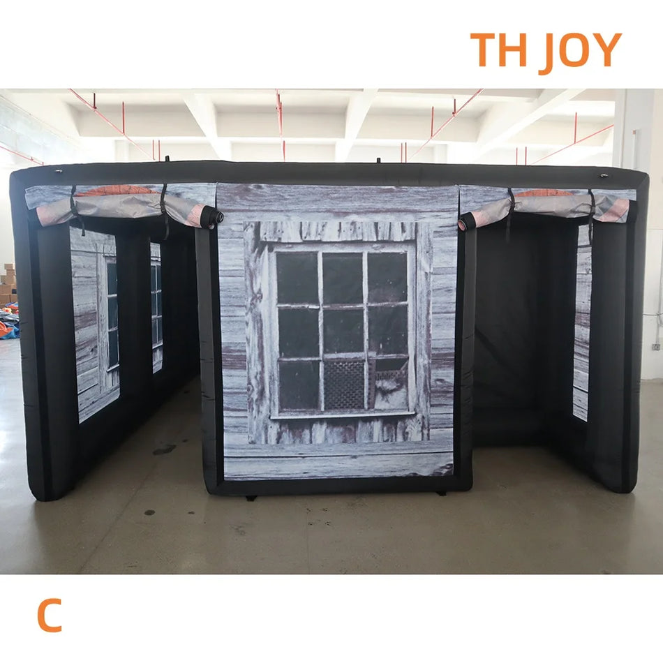 Φουσκωτός Σκοτεινός Λαβύρινθος για Laser Tag για το Halloween