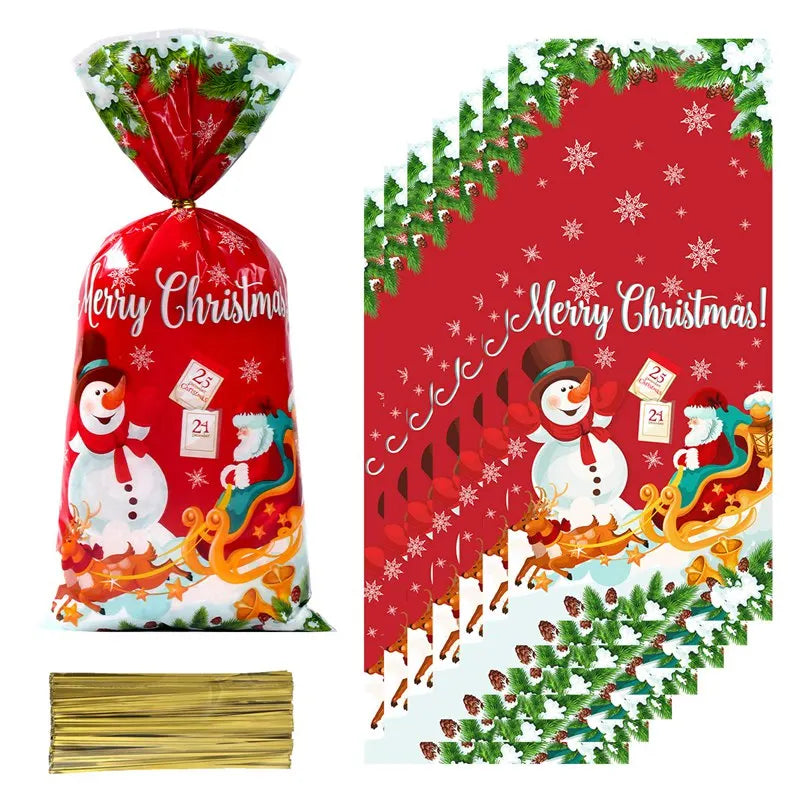 Christmas Candy Gift Bags - Santa Decoration - Huiran XS0331-17 / 50pcs