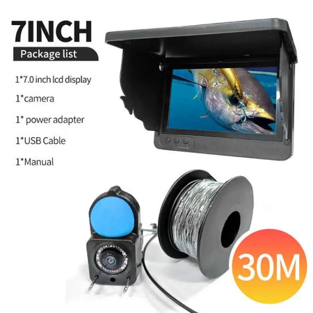 Portable Fish Depth Finder with 4.3 Inch LCD &amp; Night Vision | DDCAMERA 7 INch 30 m