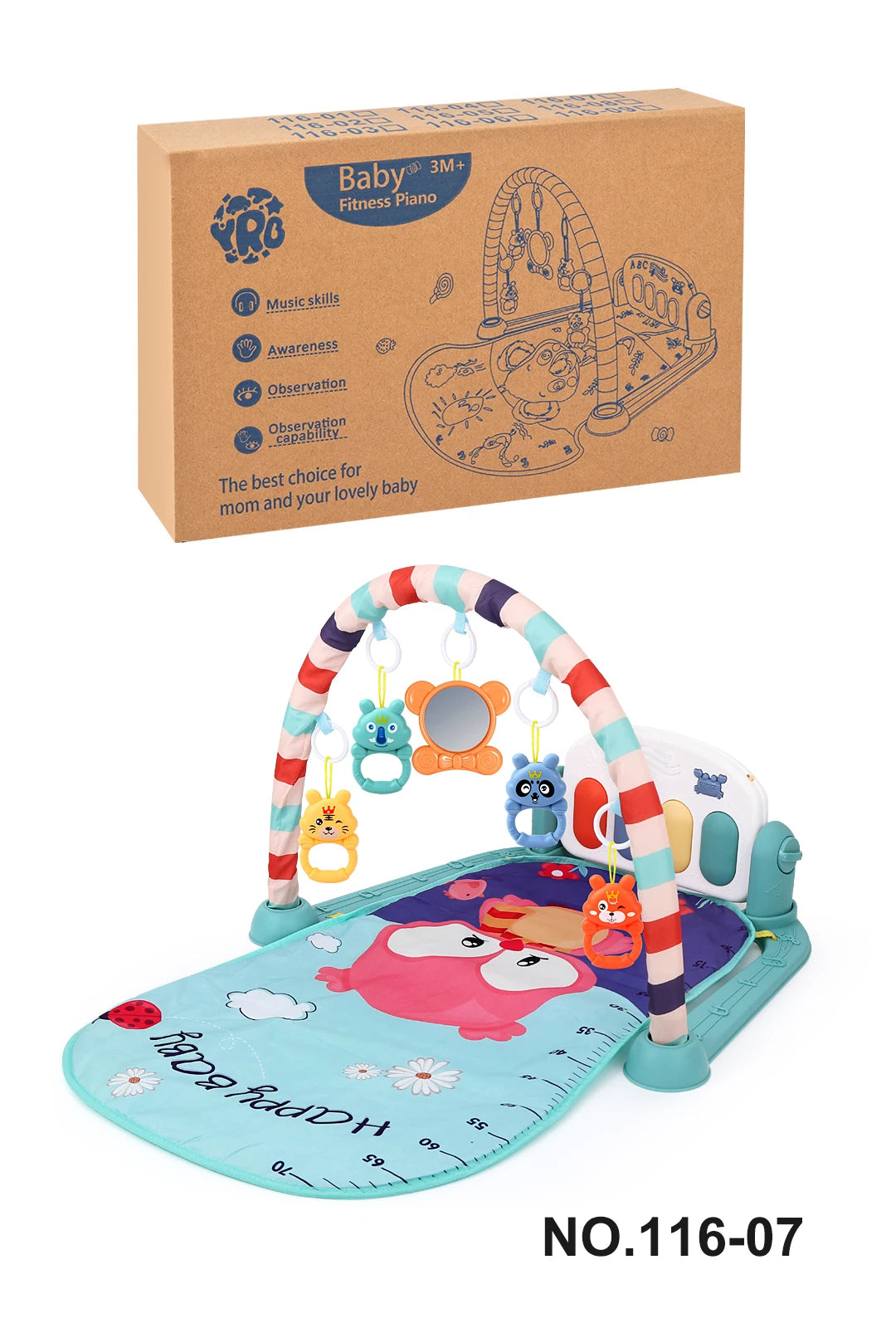 Multifunctional Fitness Frame Baby Activity Gym &ndash; Educational Crawling Play Mat 116-07