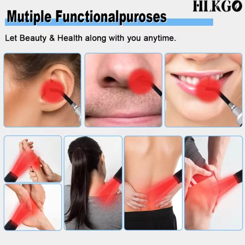 Ruční červená infračervená světelná terapie hůlka pro ústní vředy