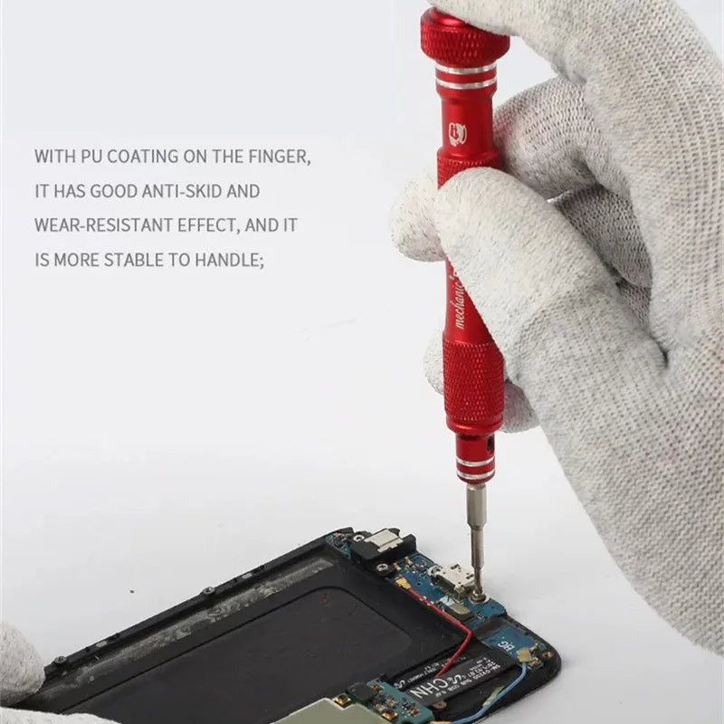 MECHANIC AS02 Anti-static Carbon Fiber Gloves &ndash; Protective PU Coating for Electronics Repair