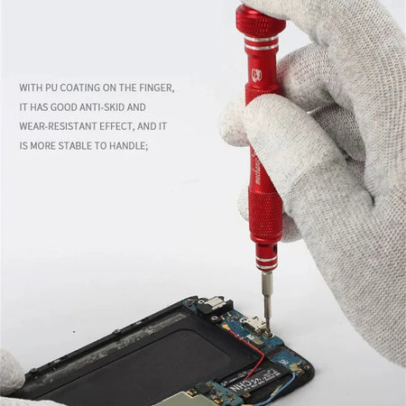 MECHANIC AS02 Anti-static Carbon Fiber Gloves &ndash; Protective PU Coating for Electronics Repair