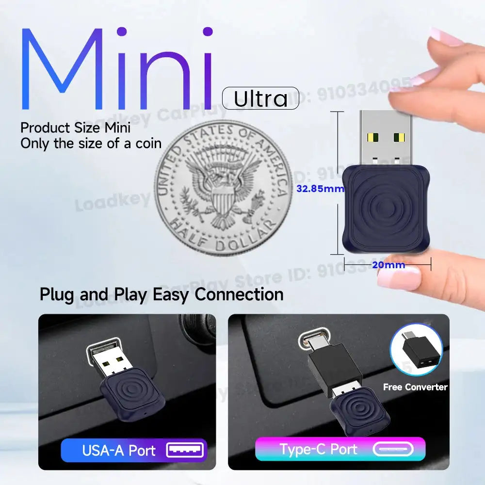 Carlinkit 2 In 1 Wireless CarPlay And Android Auto Adapter