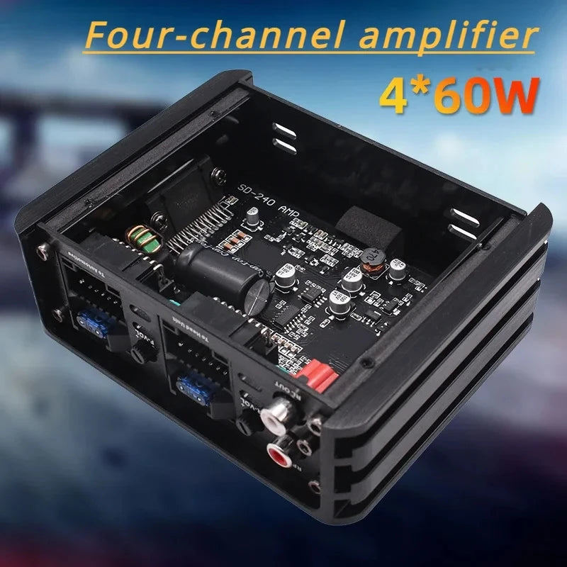 Car DSP Amplifier 4x60W for Android Large Screen, Lossless Audio Processor