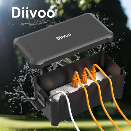Diivoo Outdoor Waterproof Electrical Box &ndash; IPX4 Enclosure