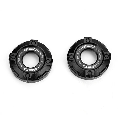 KAWASAKI Z900 Z650 RS Aluminium Alloy Three-Star Column Trim Caps 650-Black