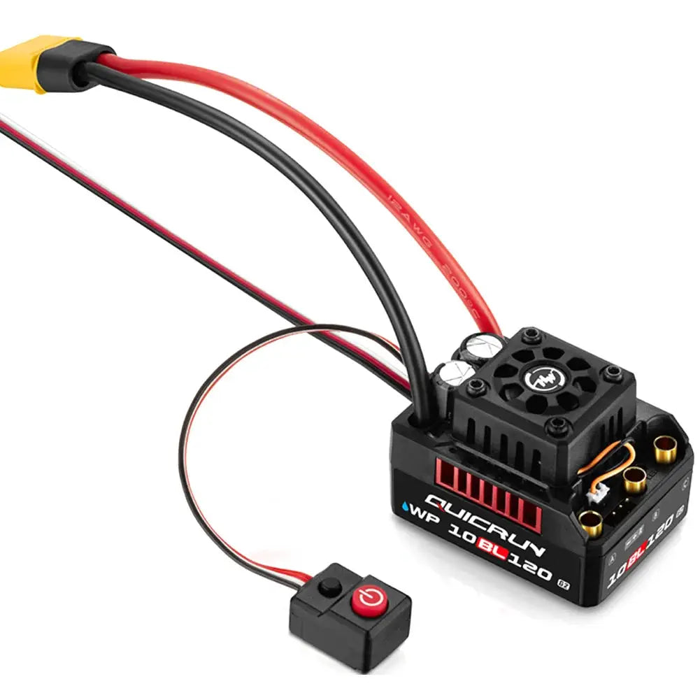 Hobbywing QUICRUN WP 10BL120 G2 120A 2-4S Lipo Speed Controller Brushless ESC Sensorless for 1/10 1/12 RC Car Toy Spare Part by InterCyprus Trading Ltd