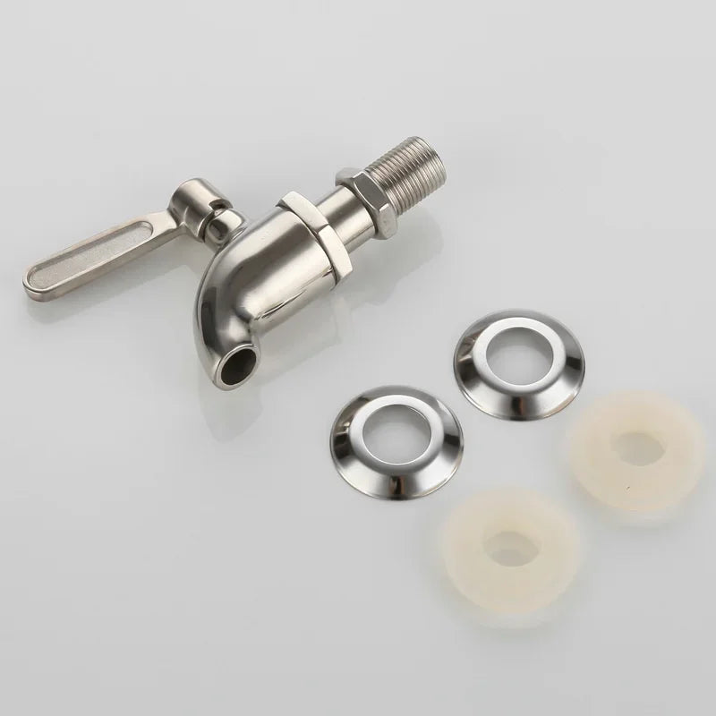 Gold Rose Stainless Steel Beverage Dispenser Faucet - Perfect for Wine &amp; Beer Barrels