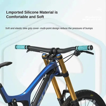 ENLEE Mtb Bike Grips Handle Flat Handlebar Bicycle Silicone Mountain Bicycle Handlebar Covers Soft Ultralight Grips Accessories by InterCyprus Trading Ltd