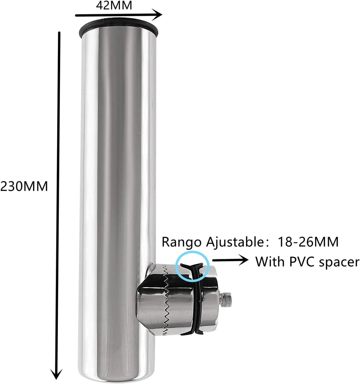 2 Pcs Stainless Steel Marine Rod Holders &ndash; Adjustable