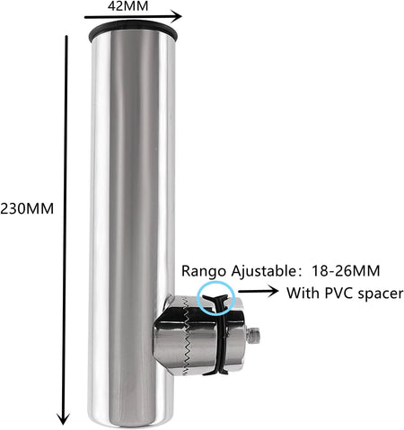 2 Pcs Stainless Steel Marine Rod Holders &ndash; Adjustable