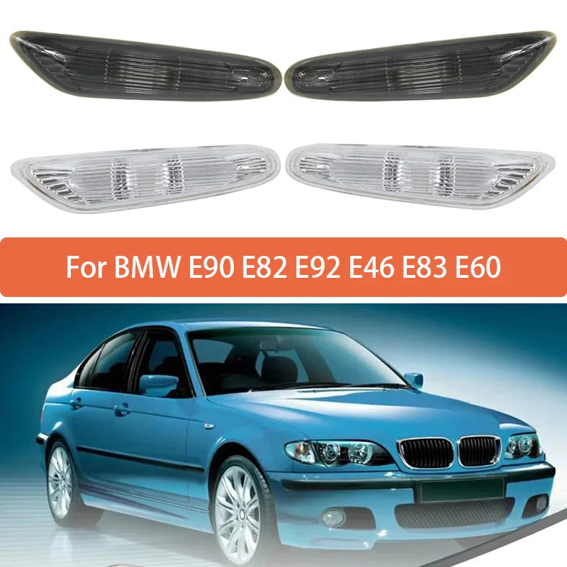 Прозрачные поворотные сигналы на крылья для BMW E90 E82 E92 E46 E60 E83