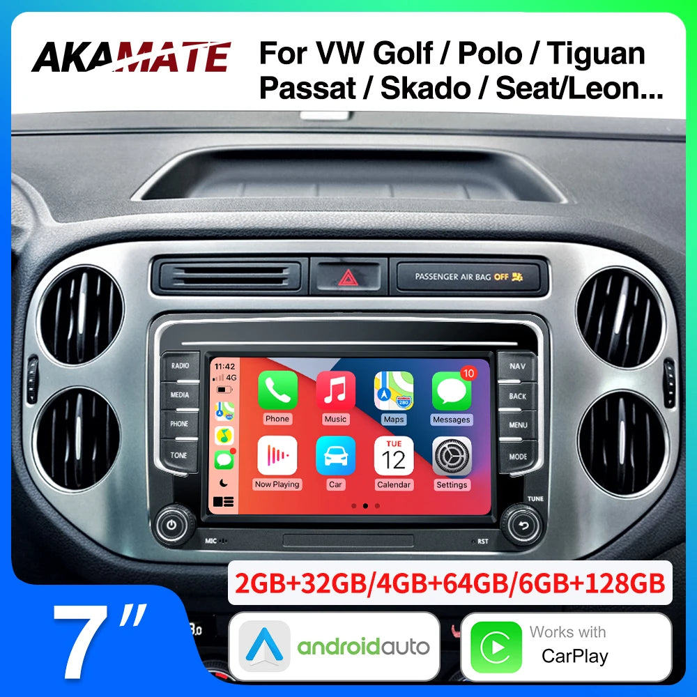 AKAMATE 7Inch 2Din Android 13 Car Radio &ndash; CarPlay GPS