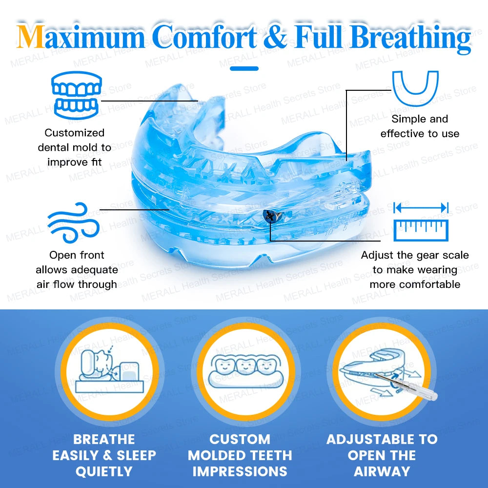 MERALL Anti-Snoring Mouthpiece &ndash; Bruxism Guard for Sleep