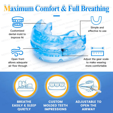 MERALL Anti-Snoring Mouthpiece &ndash; Bruxism Guard for Sleep