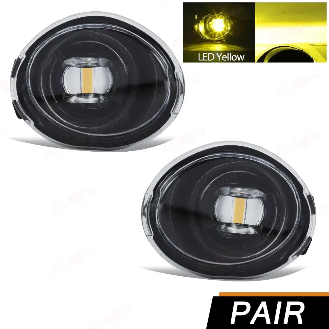 For BMW E39 M5 2001 2002 2003 E46 3 Series M3 2002 2003 2004 2005 2006 Fog Lights Headlight Front Driving Lamp Halogen LED Bulbs by InterCyprus Trading Ltd
