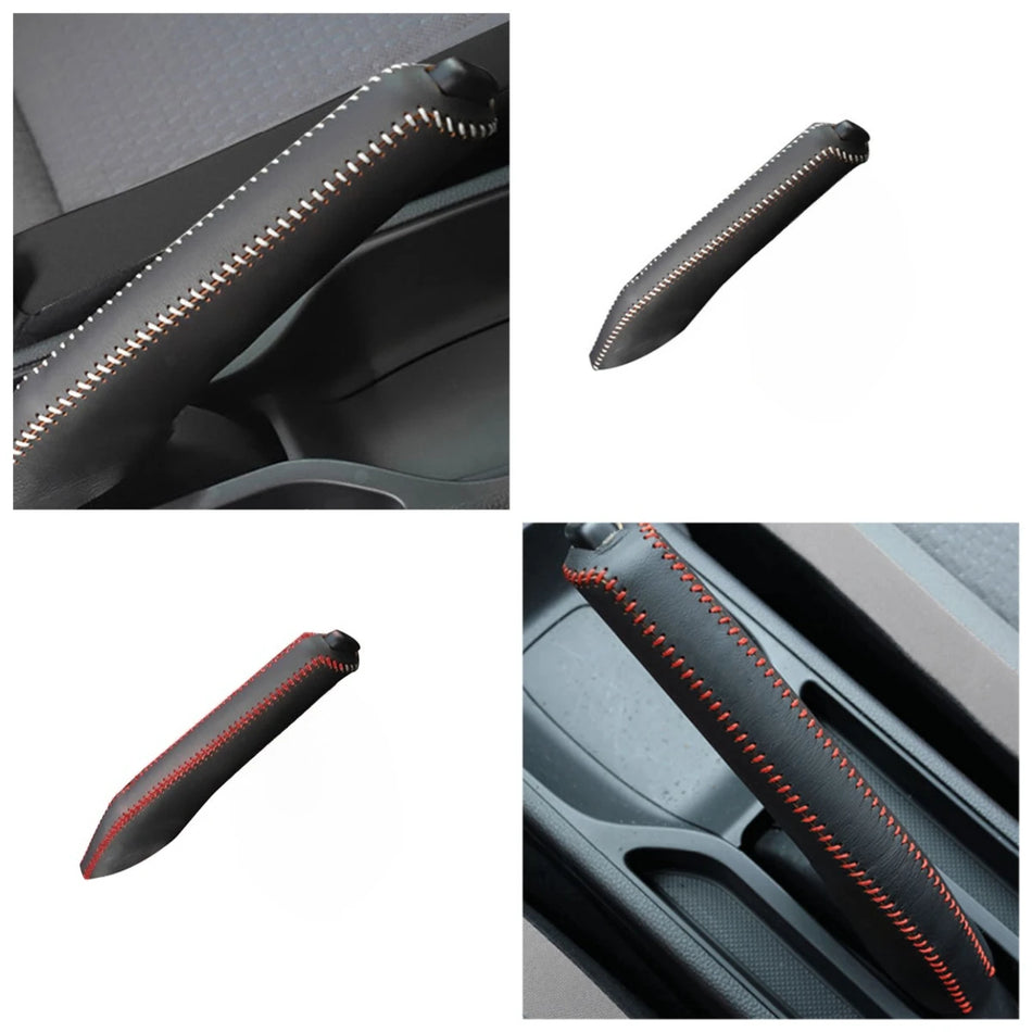 Copertura freno a mano in pelle per Honda Civic, Accord, CR-V, Jazz - accessorio interno in pelle premium