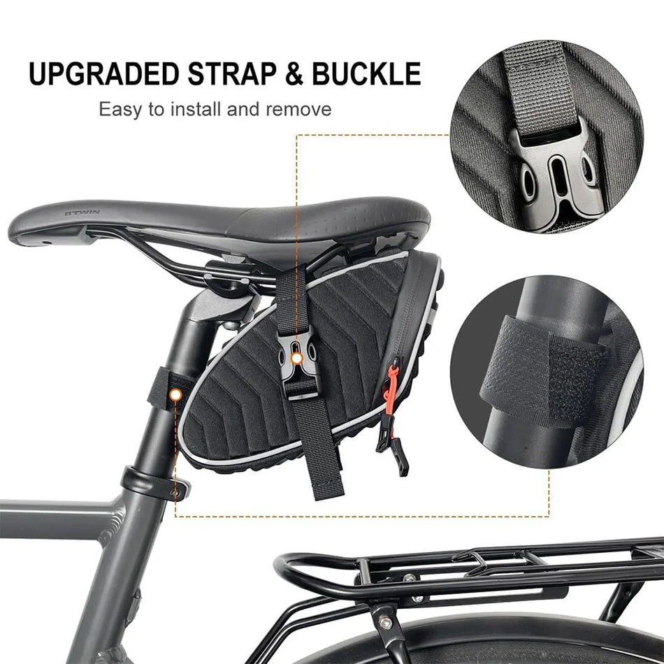 Vodoodporna torba za kolo pod sedežom odsevna za MTB in cestna kolesa