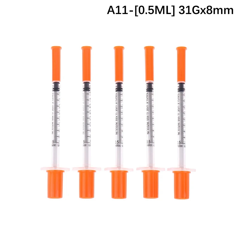 5Pcs 0.3/0.5/1ML Veterinary Insulin Syringes &ndash; Sterile A11