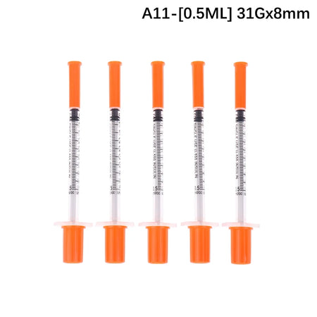 5Pcs 0.3/0.5/1ML Veterinary Insulin Syringes &ndash; Sterile A11