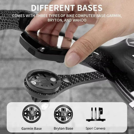 BUCKLOS Bicycle Computer Mount &ndash; Lightweight Carbon Fiber Design