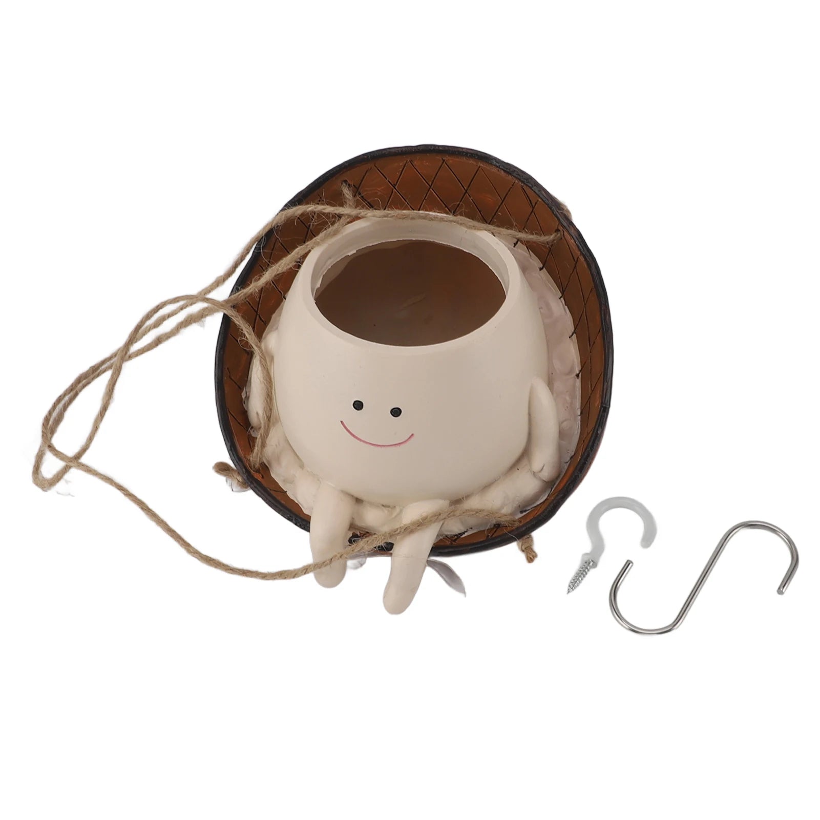 Swing Face Planter Pot &ndash; Weatherproof Indoor Decor Fun B