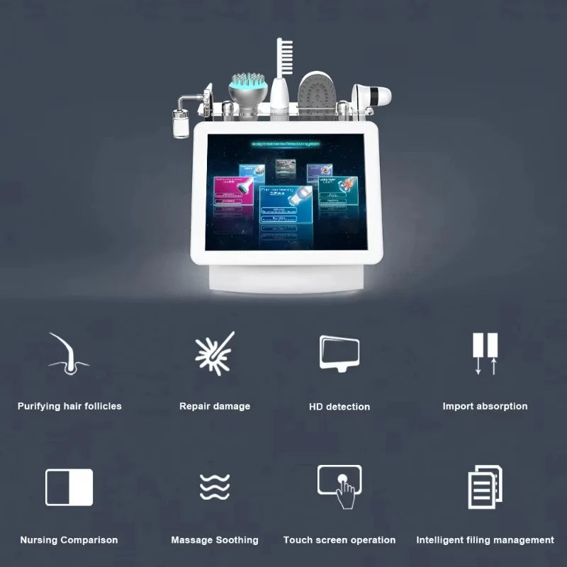 Multifunktionell 15 I 5 I 1 Frekvens Hår Huvudmassageapparat