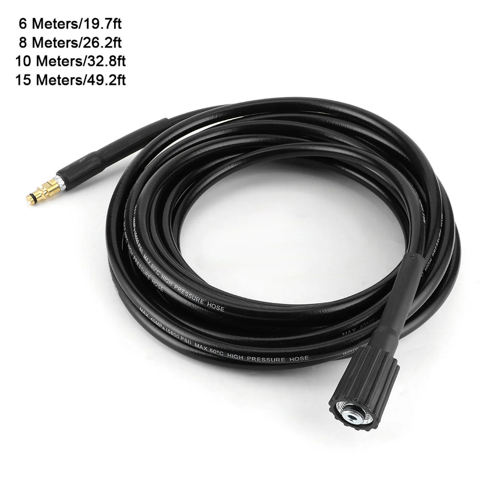 Hose de Spălare cu Presiune Înaltă de 40MPa 5800PSI pentru Karcher K2-K5, din Cauciuc Împletit cu Oțel