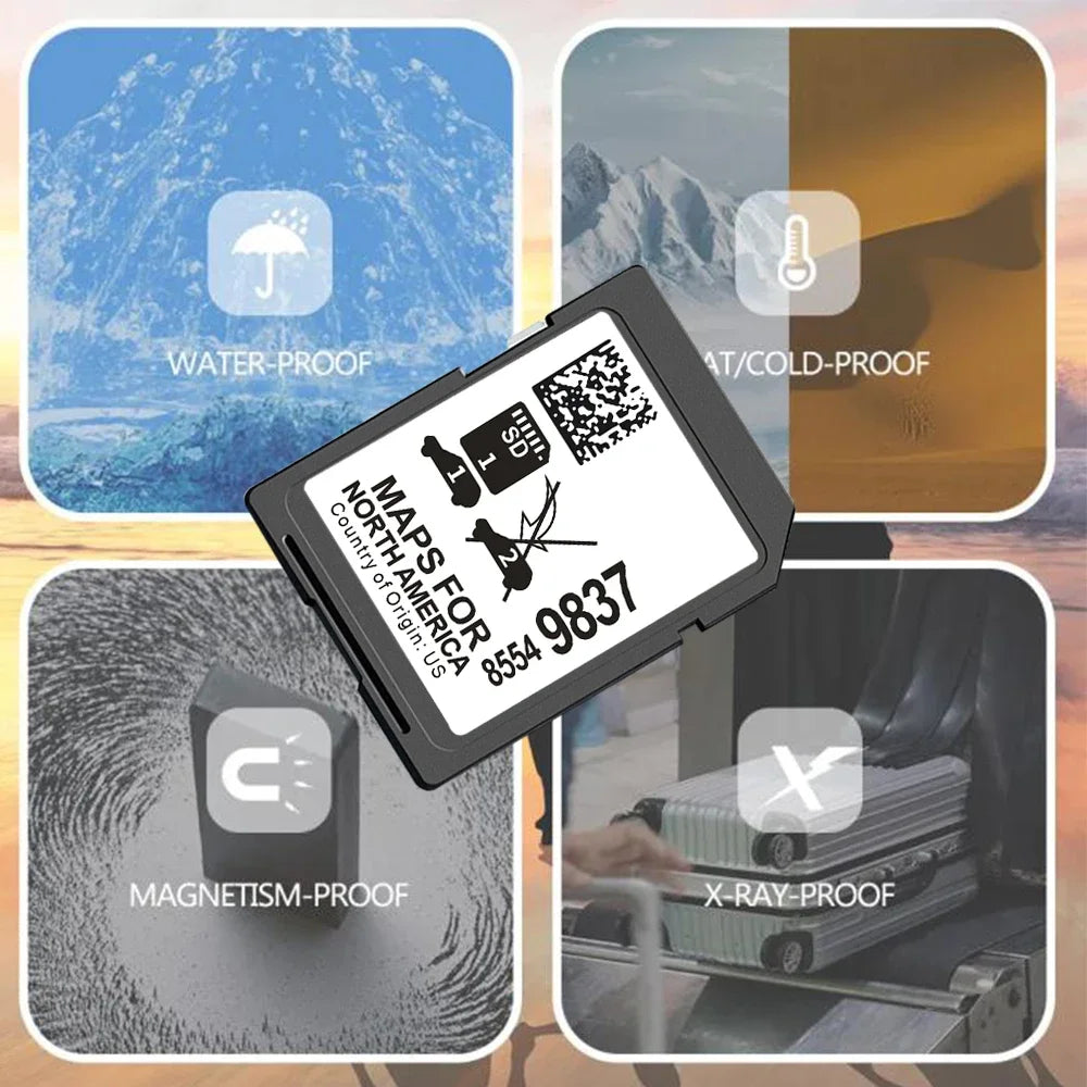 8554-9837 SD Navigation Card &ndash; Anti Fog Sticker Included