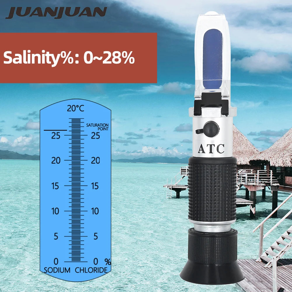 ATC 0-28% Salinity Meter - Temperature Compensated Readings no Box