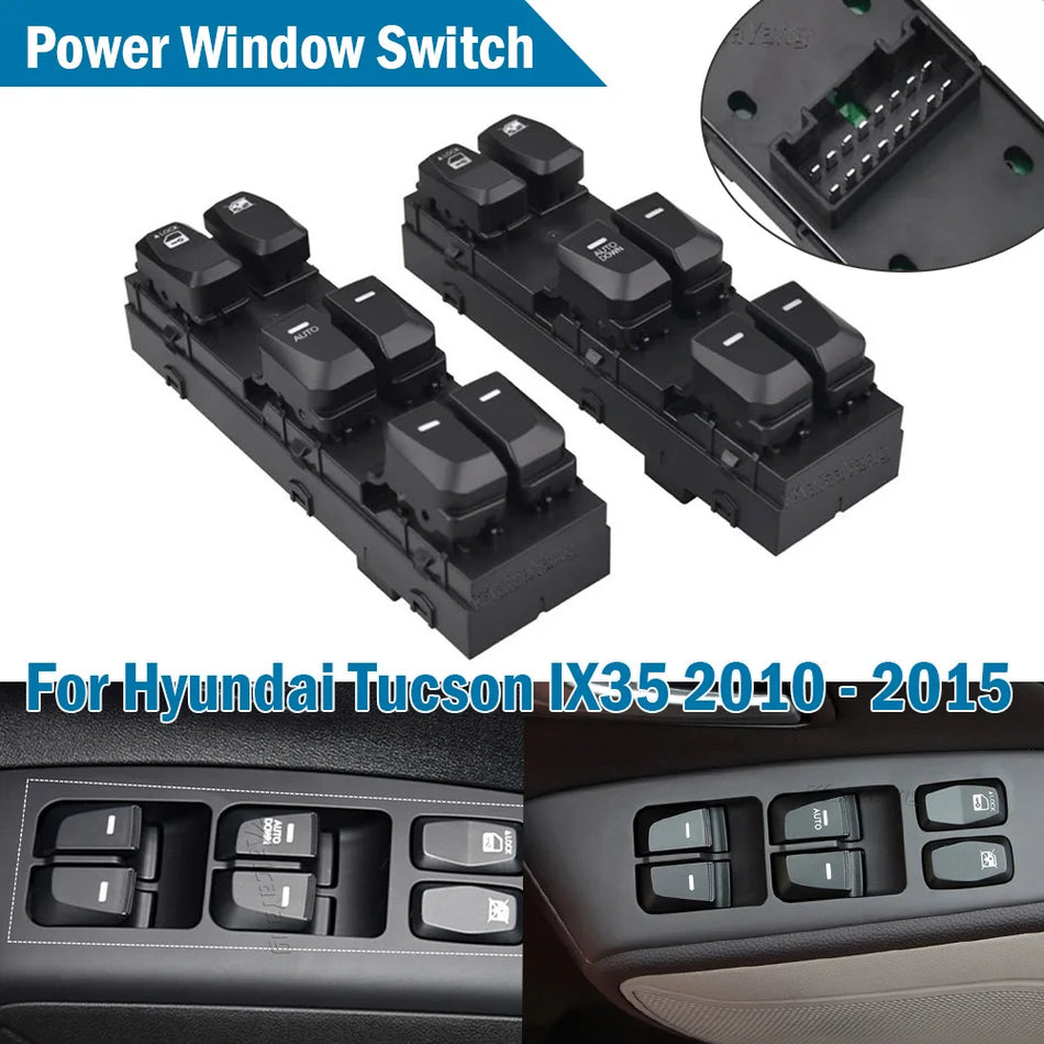 Interruptor de Control de Ventana Eléctrica con Botón para Hyundai Ix35 Tucson